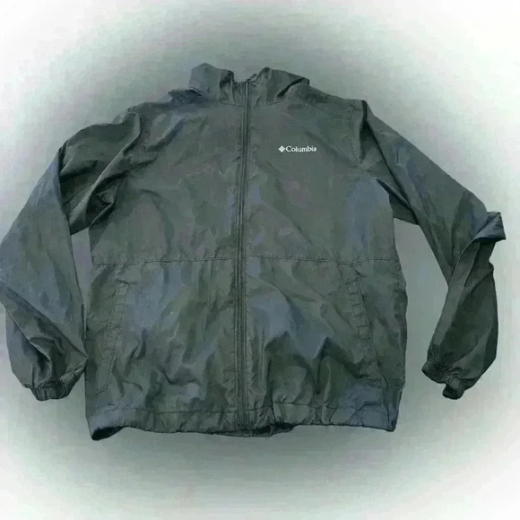 Columbia windbreaker jacket men’s medium black lightly used - Picture 1 of 2